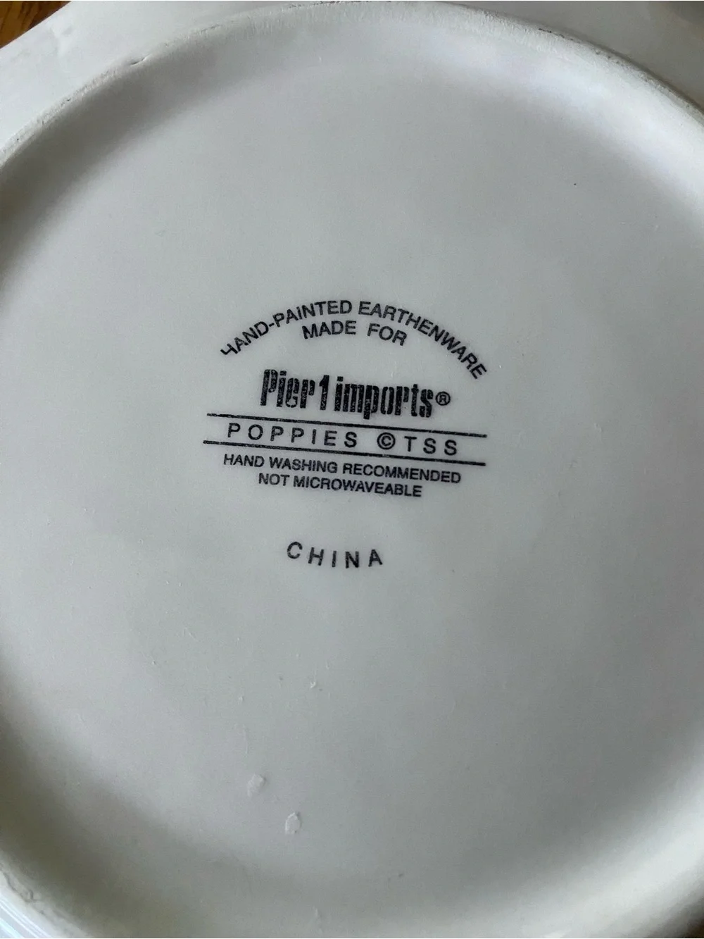 2 Pier 1 Red Poppy Textured Salad Plates